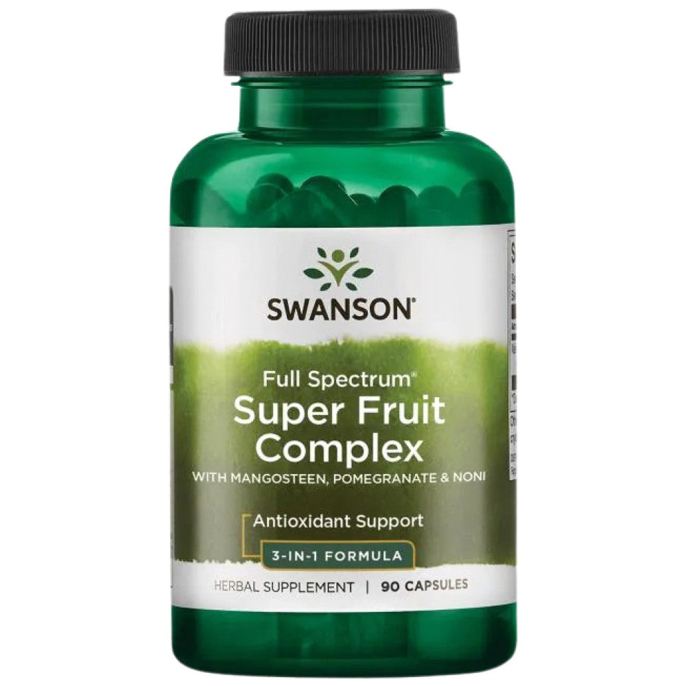 SWANSON Super Fruit Complex Mangosteen, Pomegranate, Noni - Плодов антиоксидантен комплекс