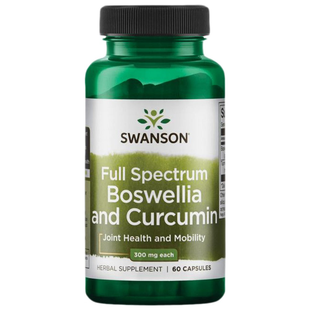 SWANSON Full Spectrum Boswellia and Curcumin - Босвелия с куркумин за стави