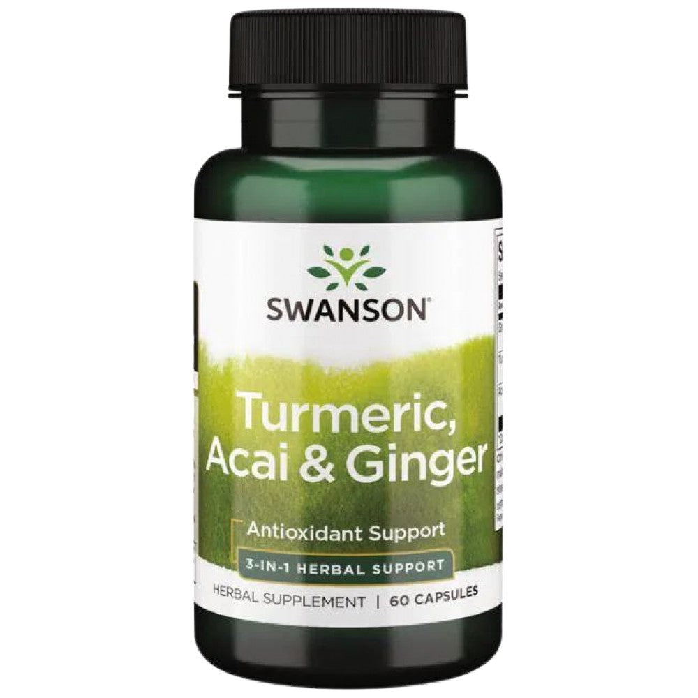 SWANSON Full Spectrum Turmeric, Acai & Ginger - Куркума, акай и джинджифил