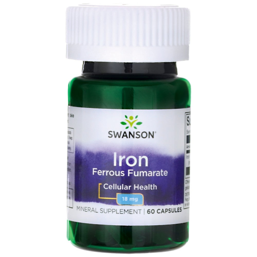 SWANSON Iron Ferrous Fumarate 18 mg - Желязо 18 mg