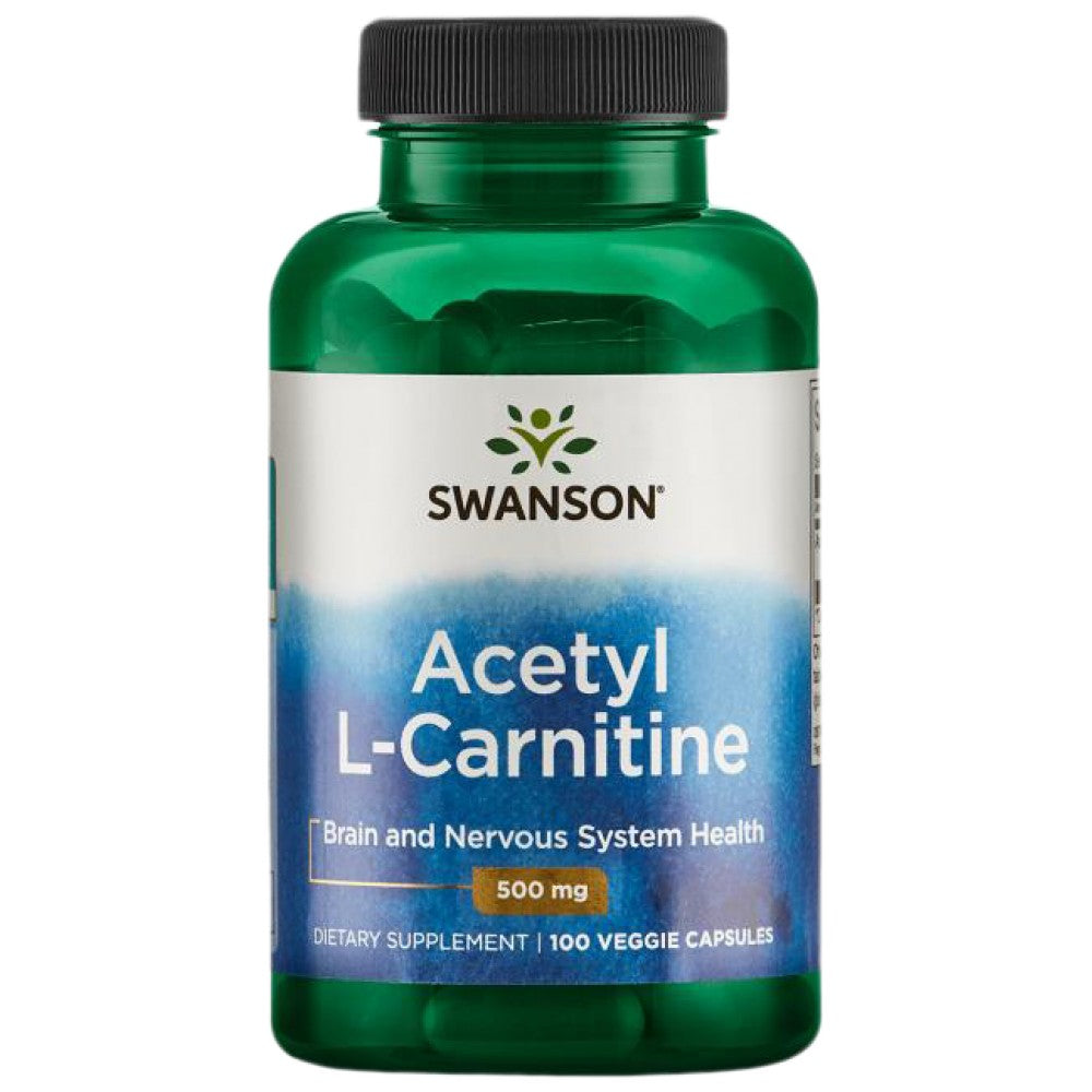 SWANSON Acetyl L-Carnitine 500 mg - Ацетил Л-Карнитин 500 mg