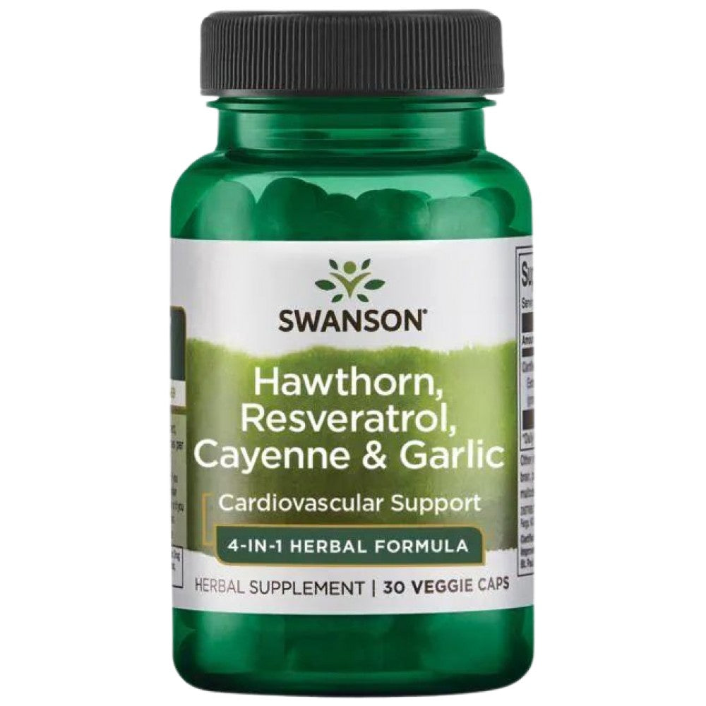 SWANSON Full Spectrum Herbal Cardiovascular Care 616 mg - Билкова формула за сърцето