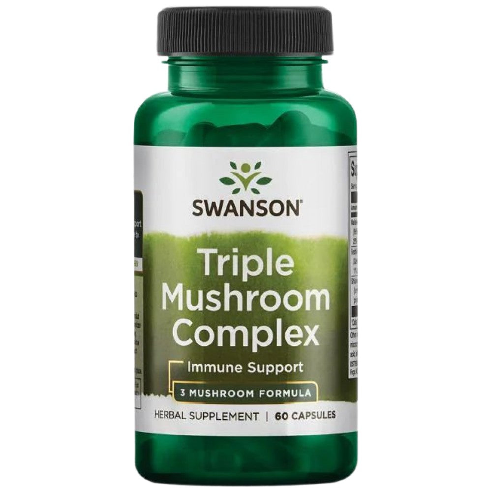 SWANSON High-Potency Triple Mushroom Standardized Complex - Комплекс от 3 гъби