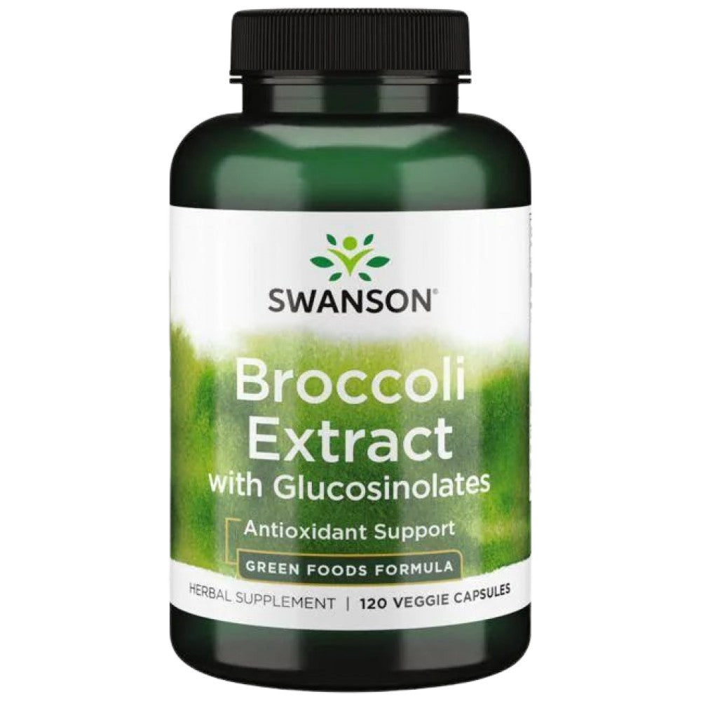 SWANSON Extra-Strength Broccoli Extract with Glucosinolates 600 mg - Екстракт от броколи 600 mg