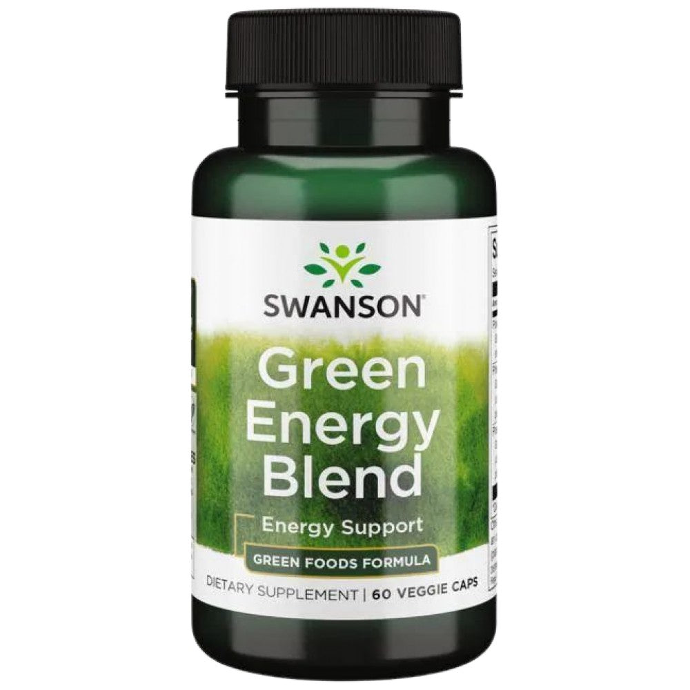 SWANSON Green Energy Blend 600 mg - Зелена суперхрана за енергия