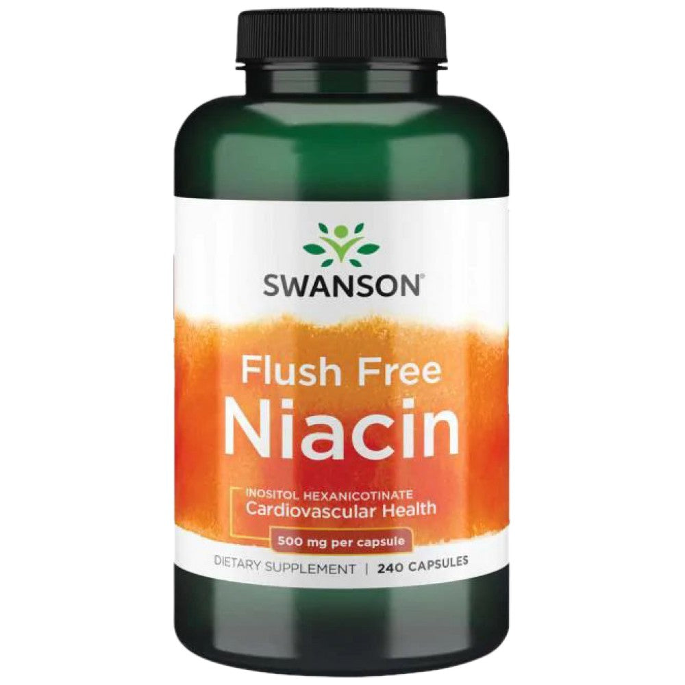 SWANSON Flush Free Niacin 500 mg - Ниацин без зачервяване 500 mg
