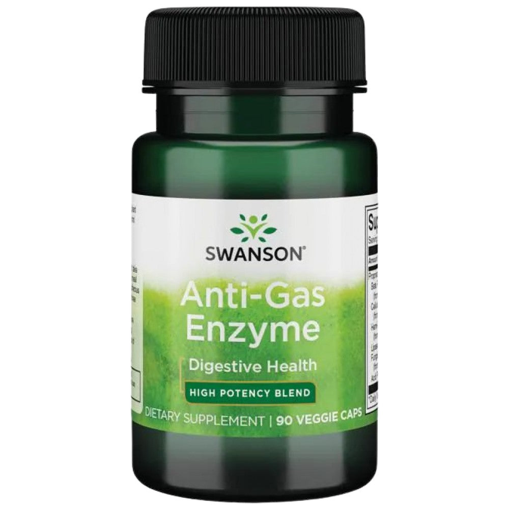 SWANSON Anti-Gas Enzyme 123 mg - Ензими срещу газове