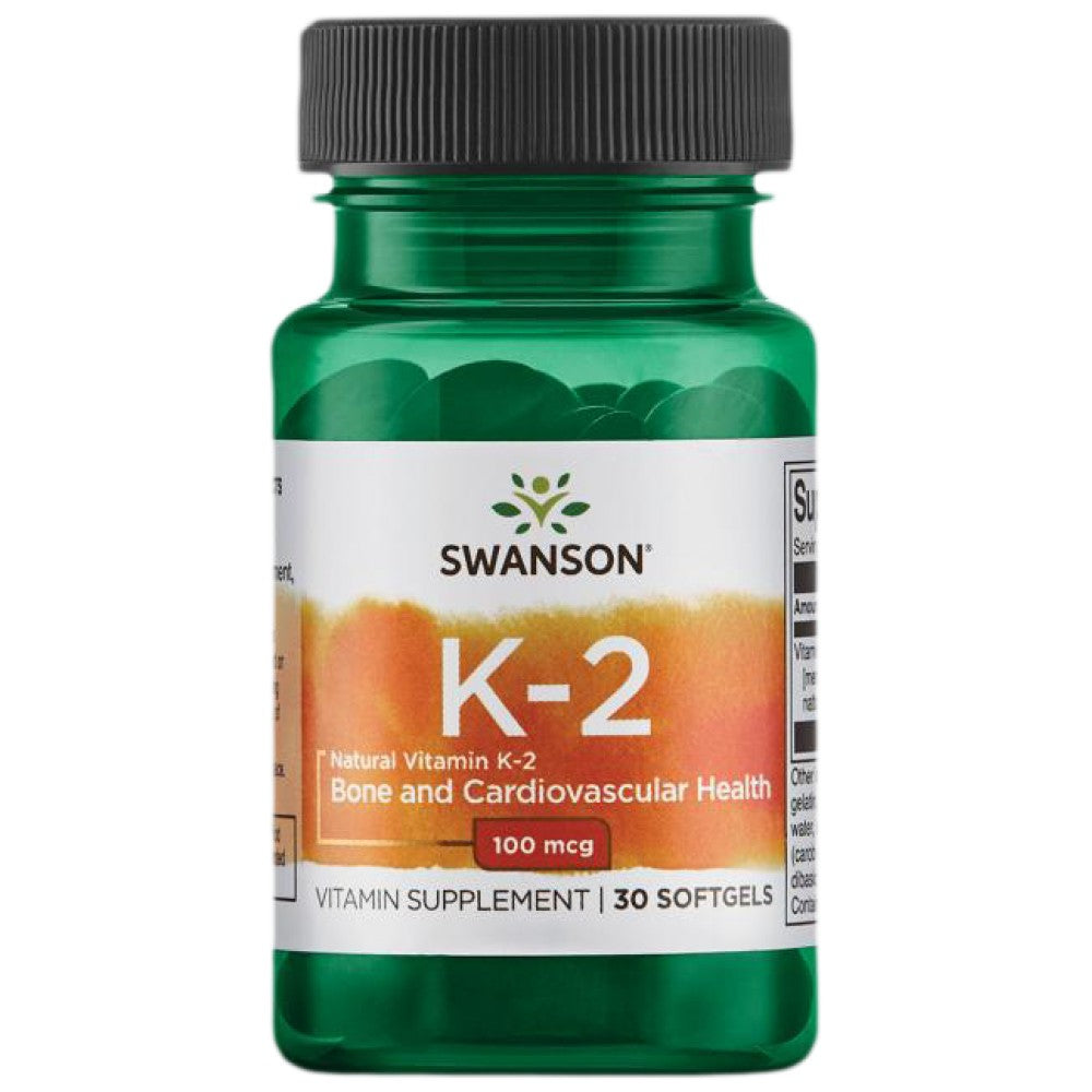SWANSON Natural Vitamin K2 100 mcg - Натурален Витамин К2 100 mcg