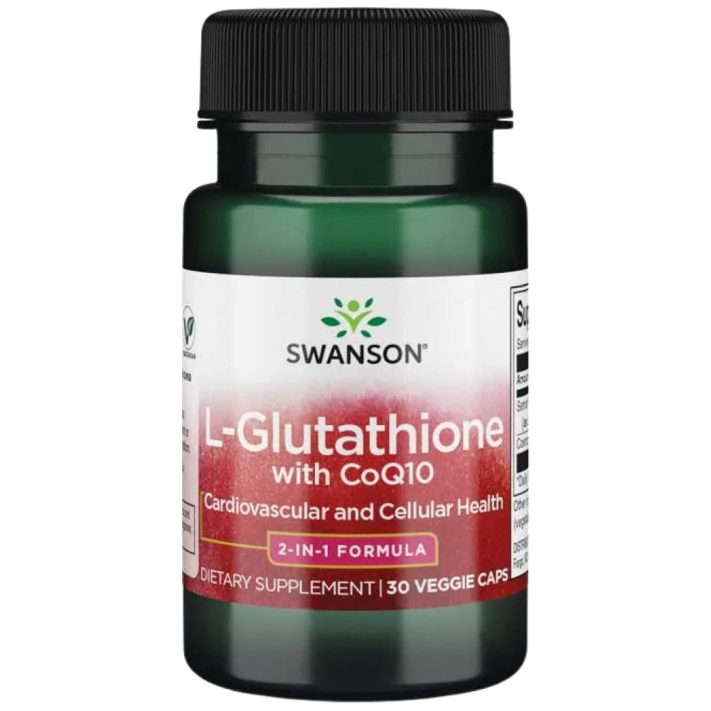 SWANSON L-Glutathione with CoQ10 300 mg - Глутатион с CoQ10