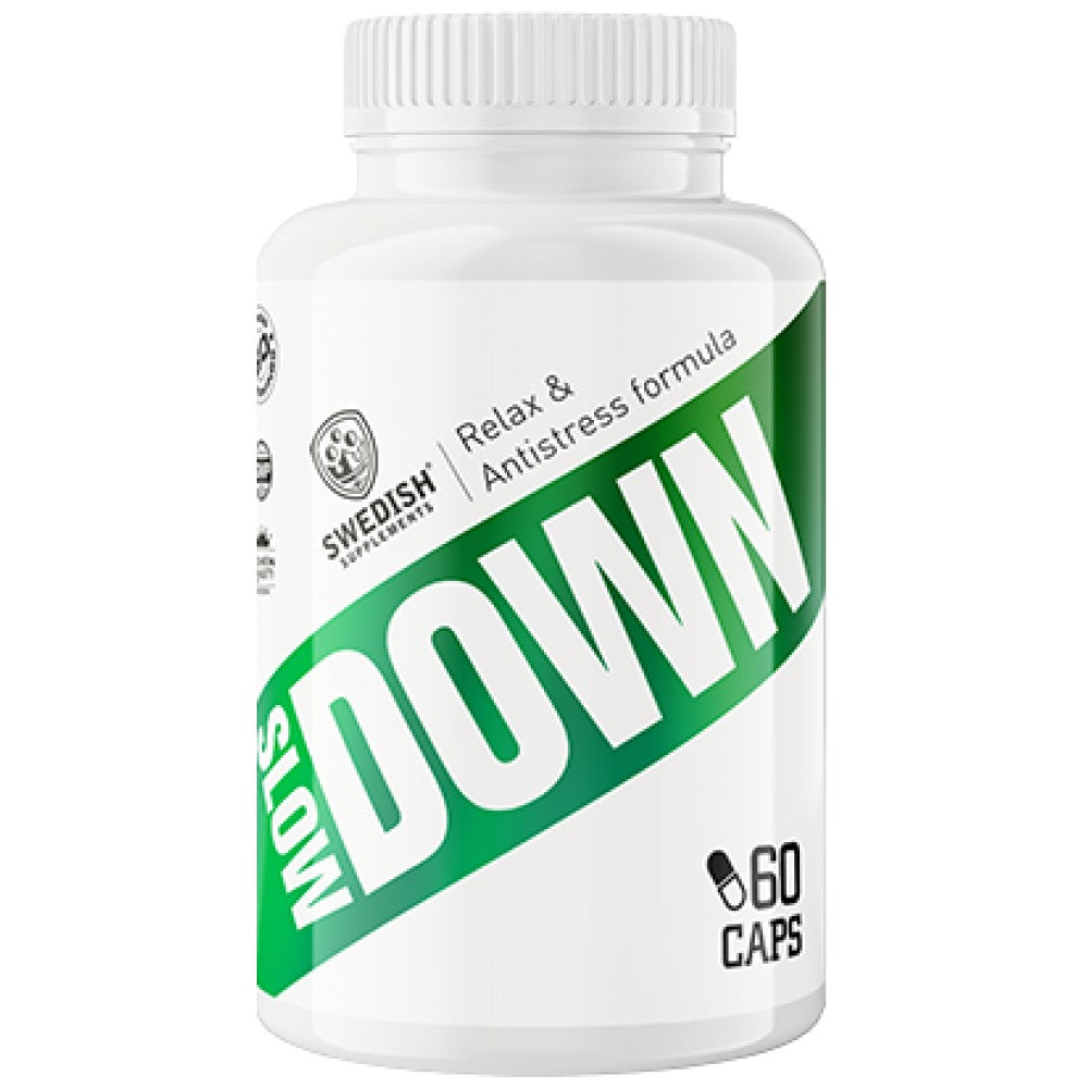 SWEDISH Supplements Slow Down Relax & Antistress Formula - Формула срещу стрес
