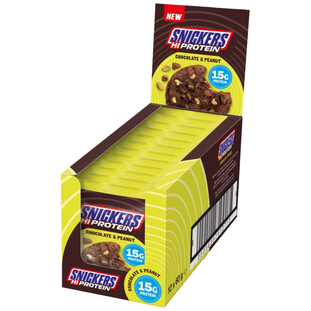 Snickers High Protein Cookie Chocolate & Peanut - Протеинова бисквита Snickers