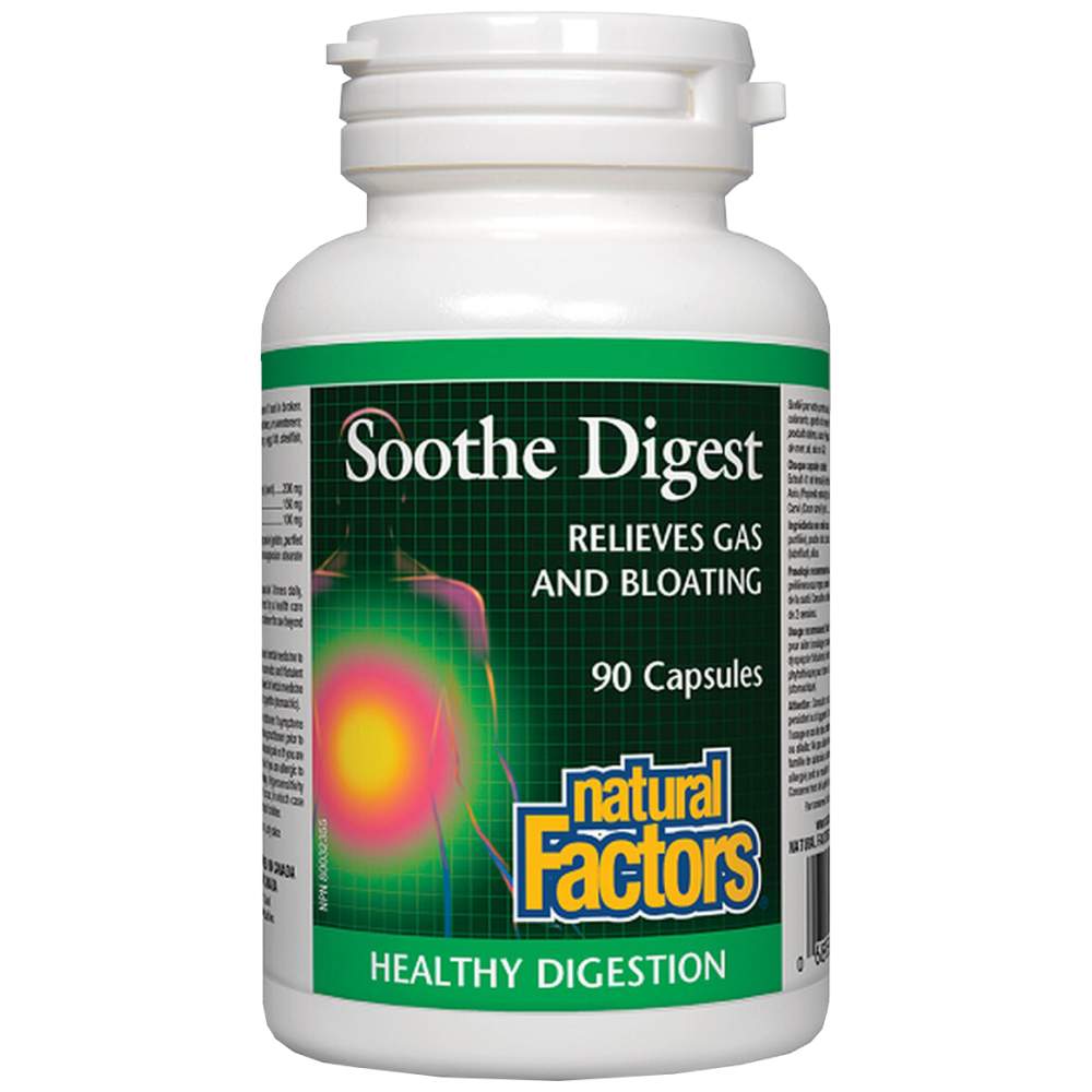 Natural Factors Soothe Digest 450 mg - Билки за храносмилателен комфорт