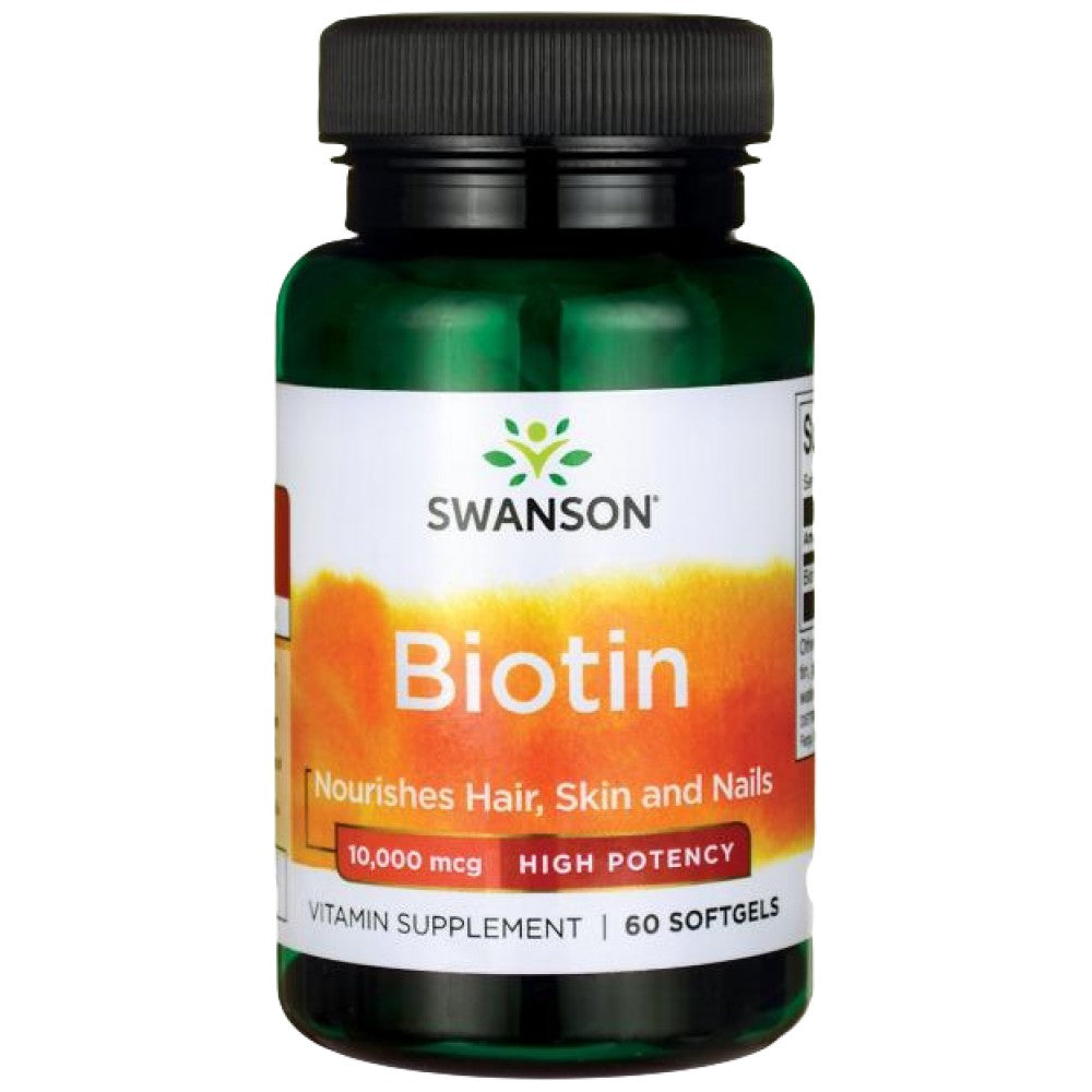 SWANSON Super Strength Biotin 10 000 mcg - Биотин 10 000 mcg