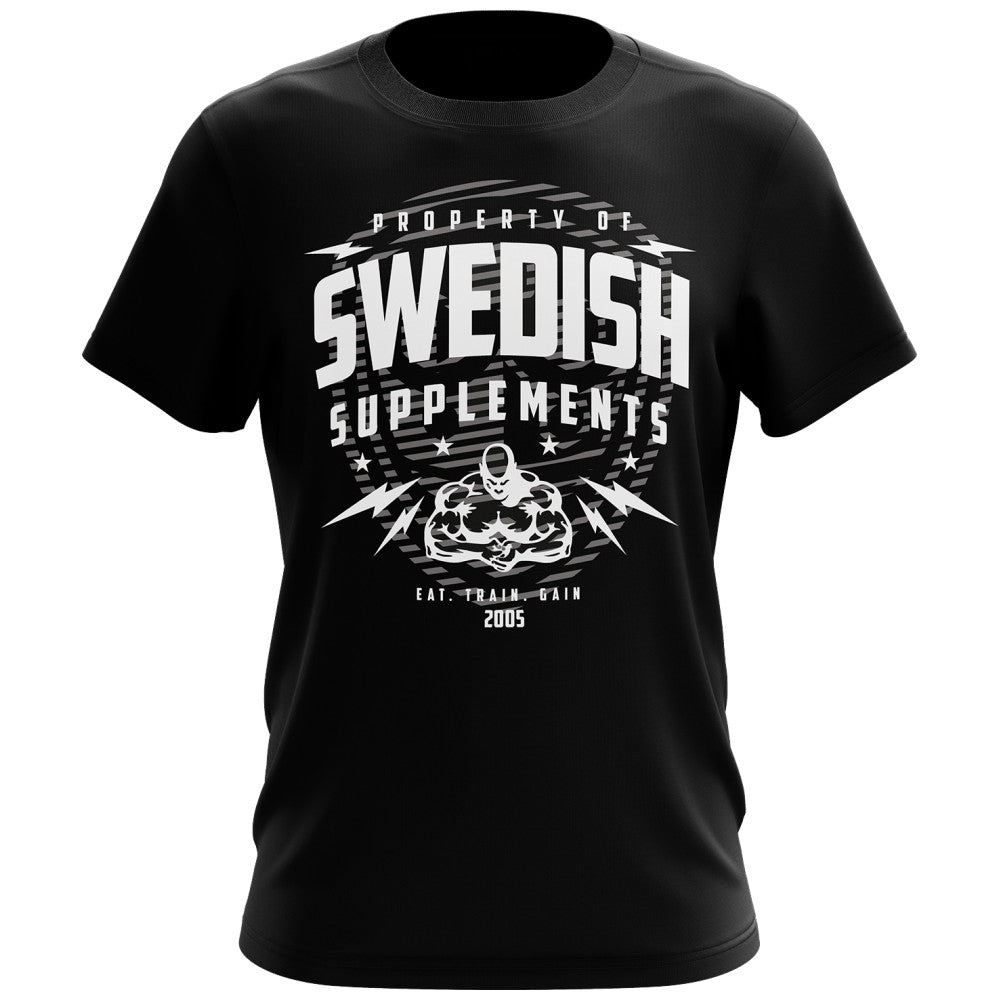 SWEDISH Supplements T-Shirt Logo Black - Мъжка тениска (черна)