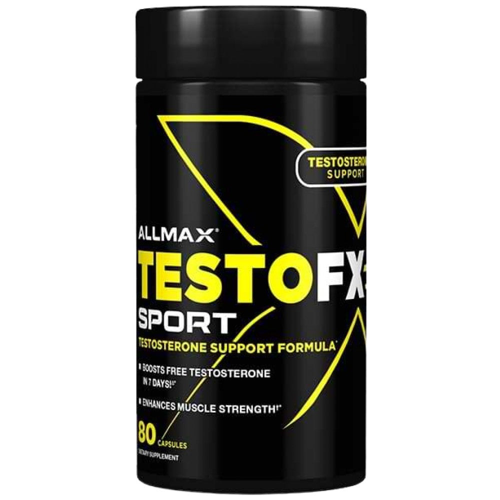 AllMax Nutrition TestoFX Sport with TribX90 + Fenugreek - Тестостеронов бустер с трибулус и сминдух