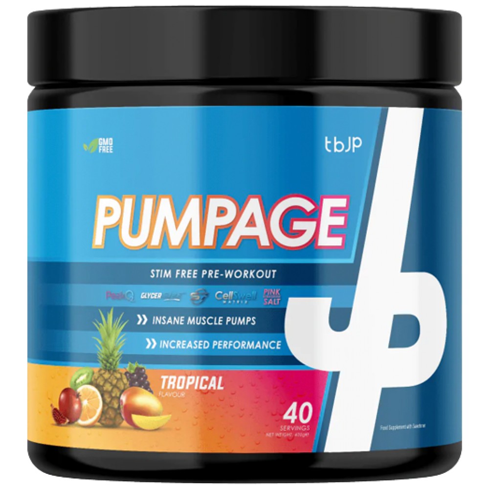 Trained by JP TBJP Pumpage Stim-Free Pre-Workout - NO бустер за помпа без стимуланти