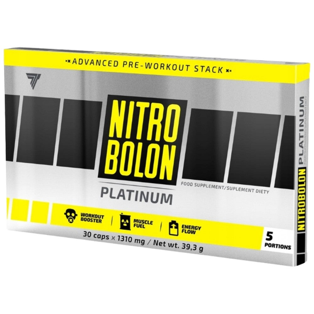 Trec Nutrition Nitrobolon Platinum Caps Complete Pre-Workout Formula - Азотен бустер капсули