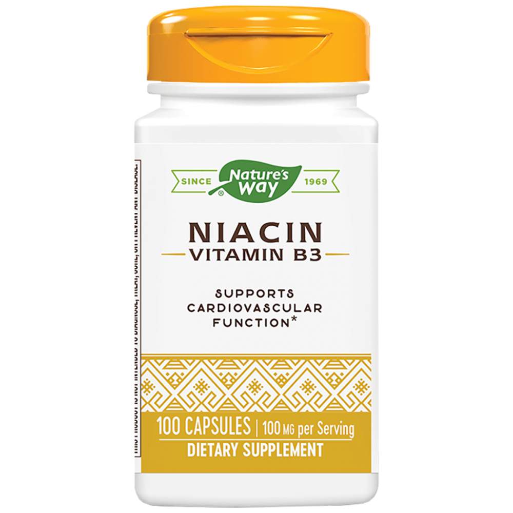 Nature’s Way Niacin 100 mg - Ниацин 100 mg (Витамин Б3)