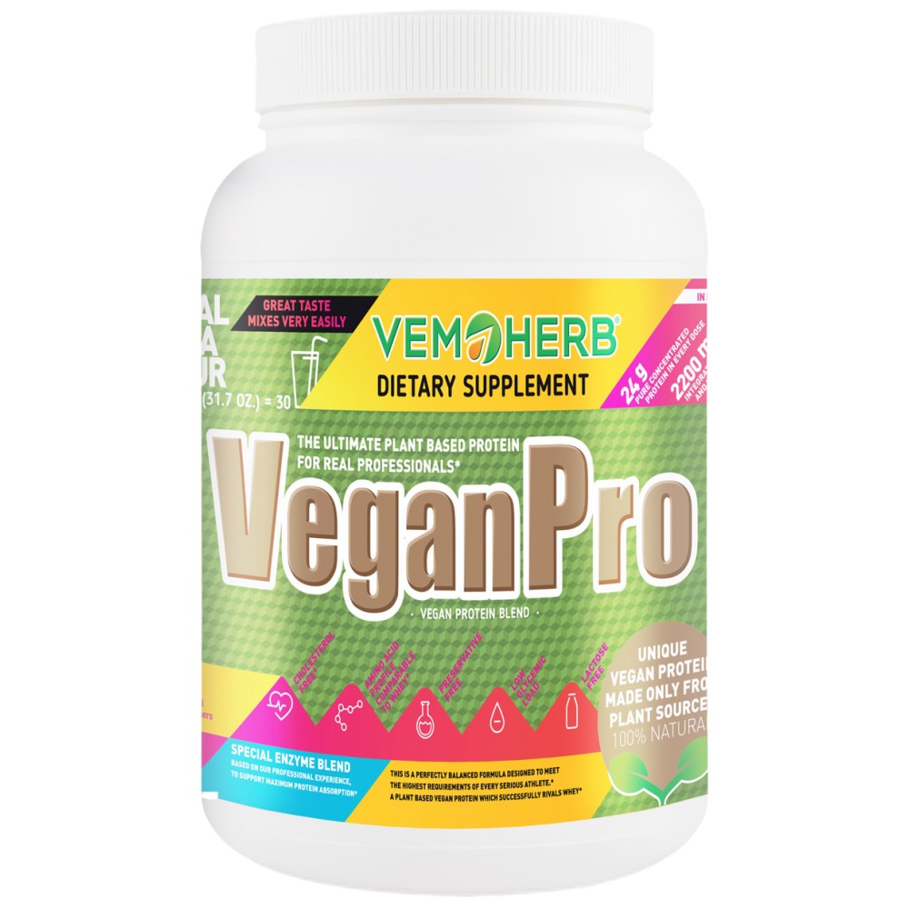 VemoHerb VeganPro Vegan Protein Blend - Веган растителен протеин
