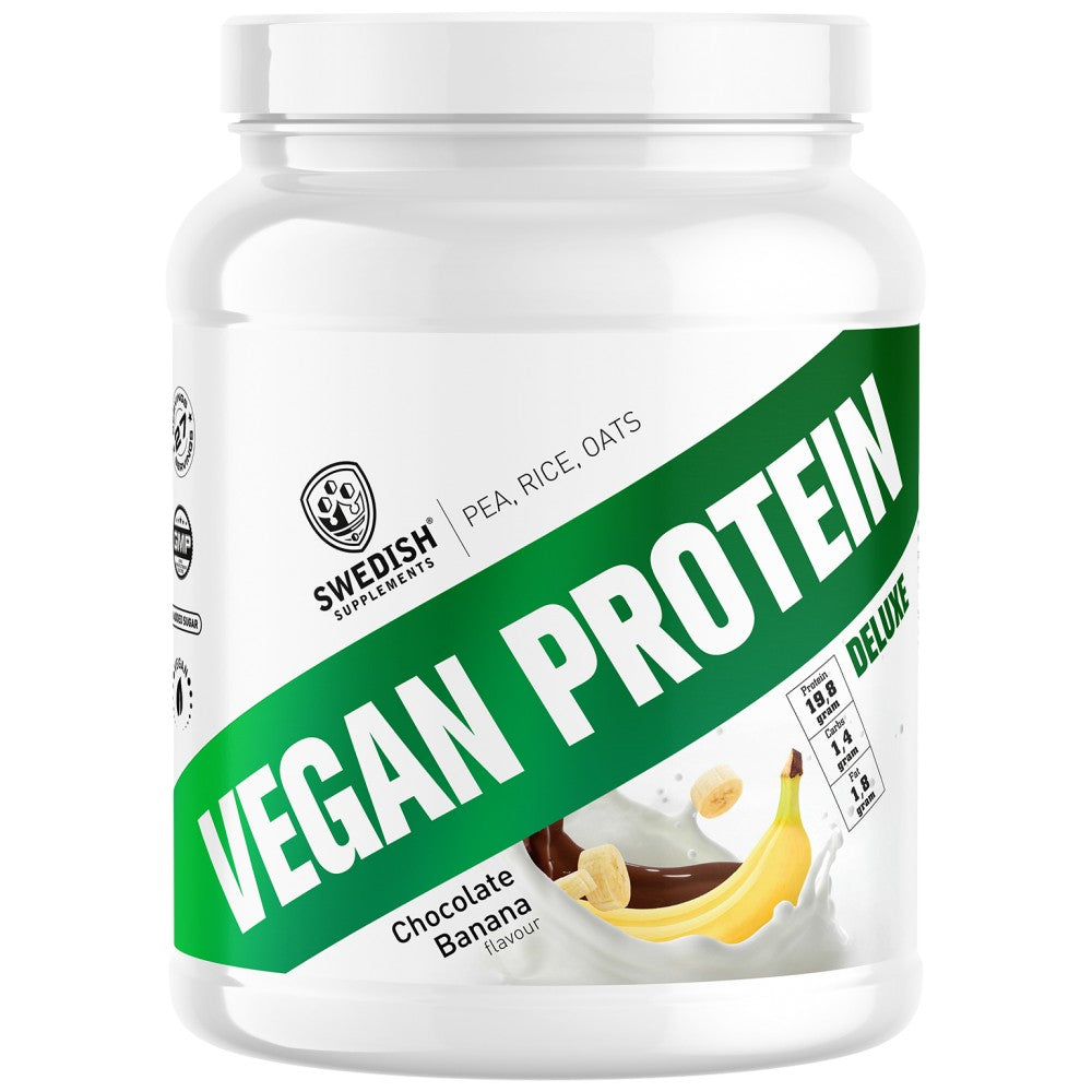 SWEDISH Supplements Vegan Protein Deluxe - Веган протеин грах, ориз и овес