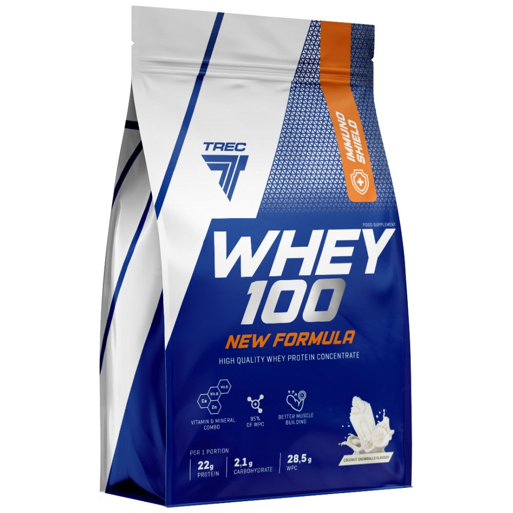 Trec Nutrition Whey 100 High Quality Whey Protein Concentrate with Immuno Shield - Суроватъчен протеин концентрат