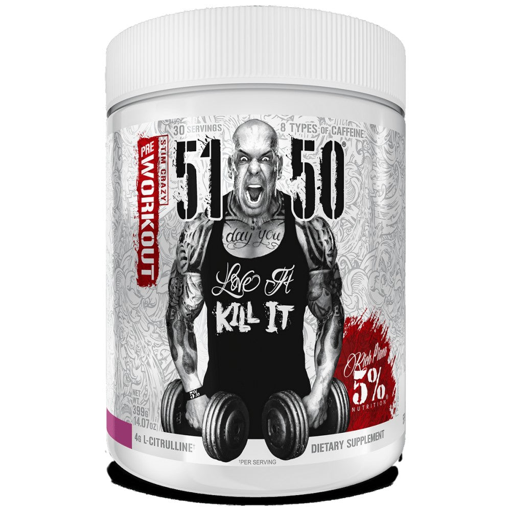 Rich Piana 5% Nutrition 5150 Legendary High Stimulant Pre-Workout - Силна предтренировъчна формула