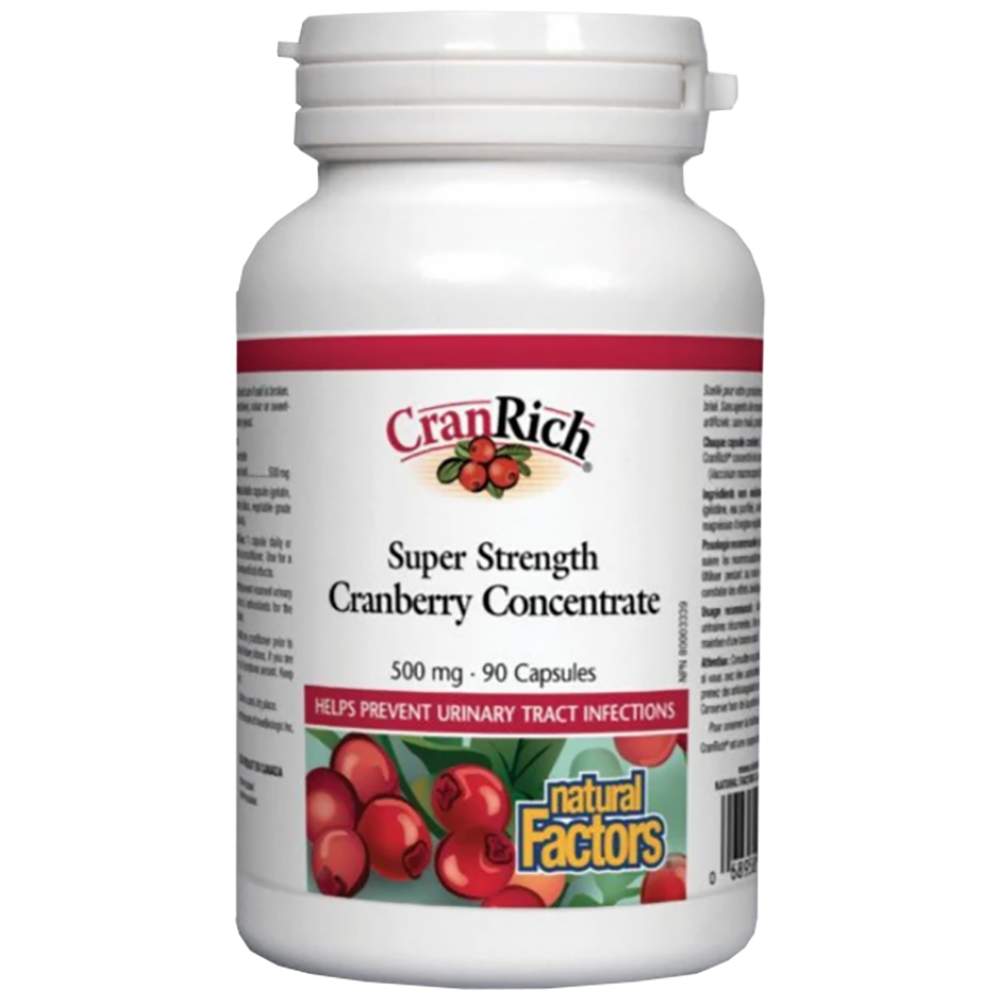 Natural Factors Cranberry Concentrate 500 mg - Червена боровинка концентрат 500 mg