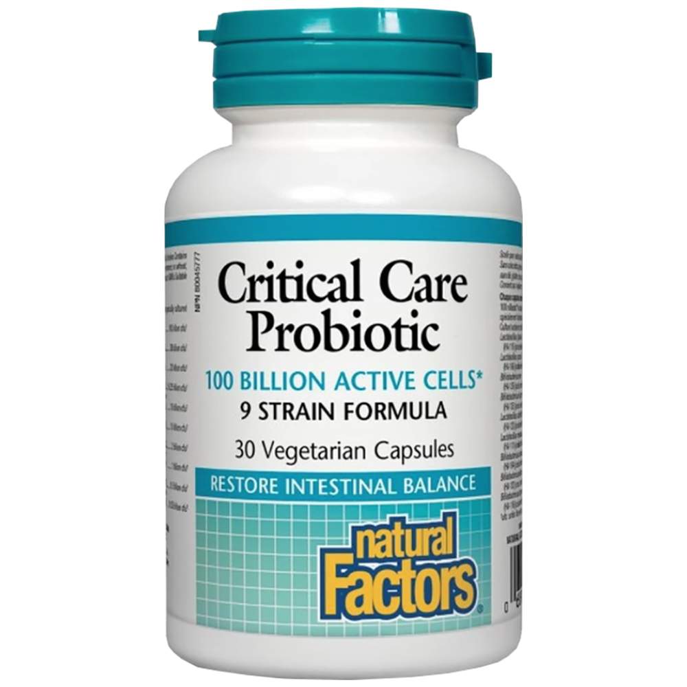 Natural Factors Critical Care Probiotic 100 Billion 9 Strain - Пробиотик 100 млрд.