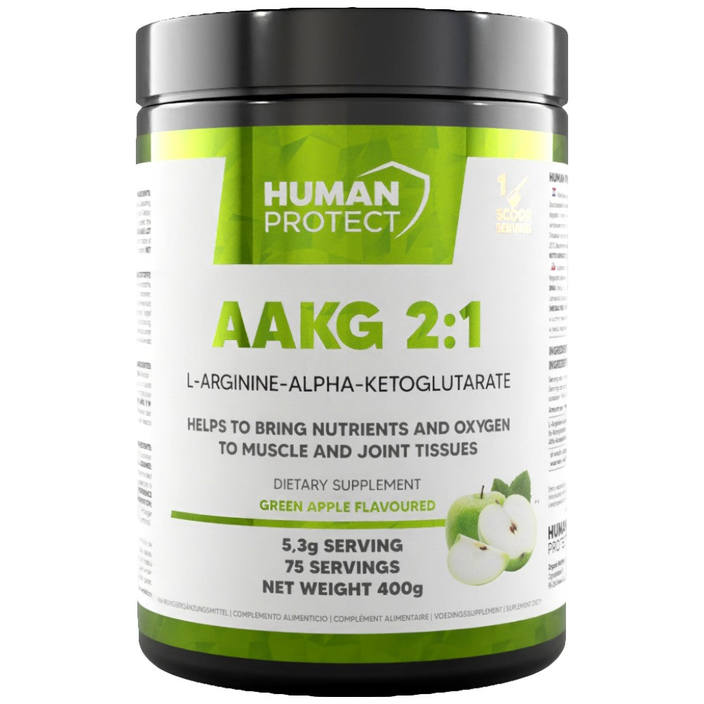 Human Protect AAKG 2:1 Powder L-Arginine-Alpha-Ketoglutarate - Аргинин AKG 2:1 на прах