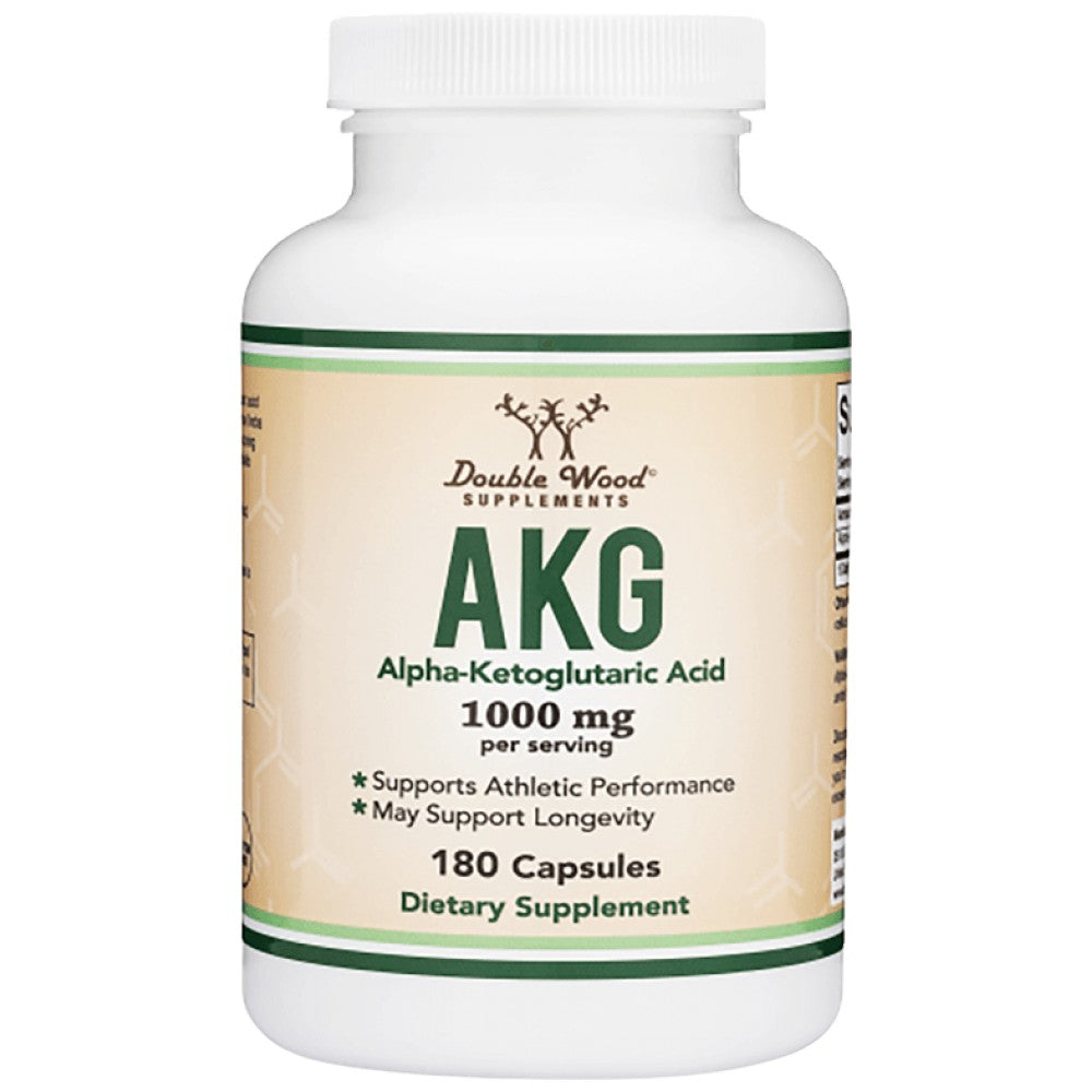 Double Wood Supplements AKG Alpha Ketoglutaric Acid 1000 mg - Алфа-кетоглутарова киселина 1000 mg