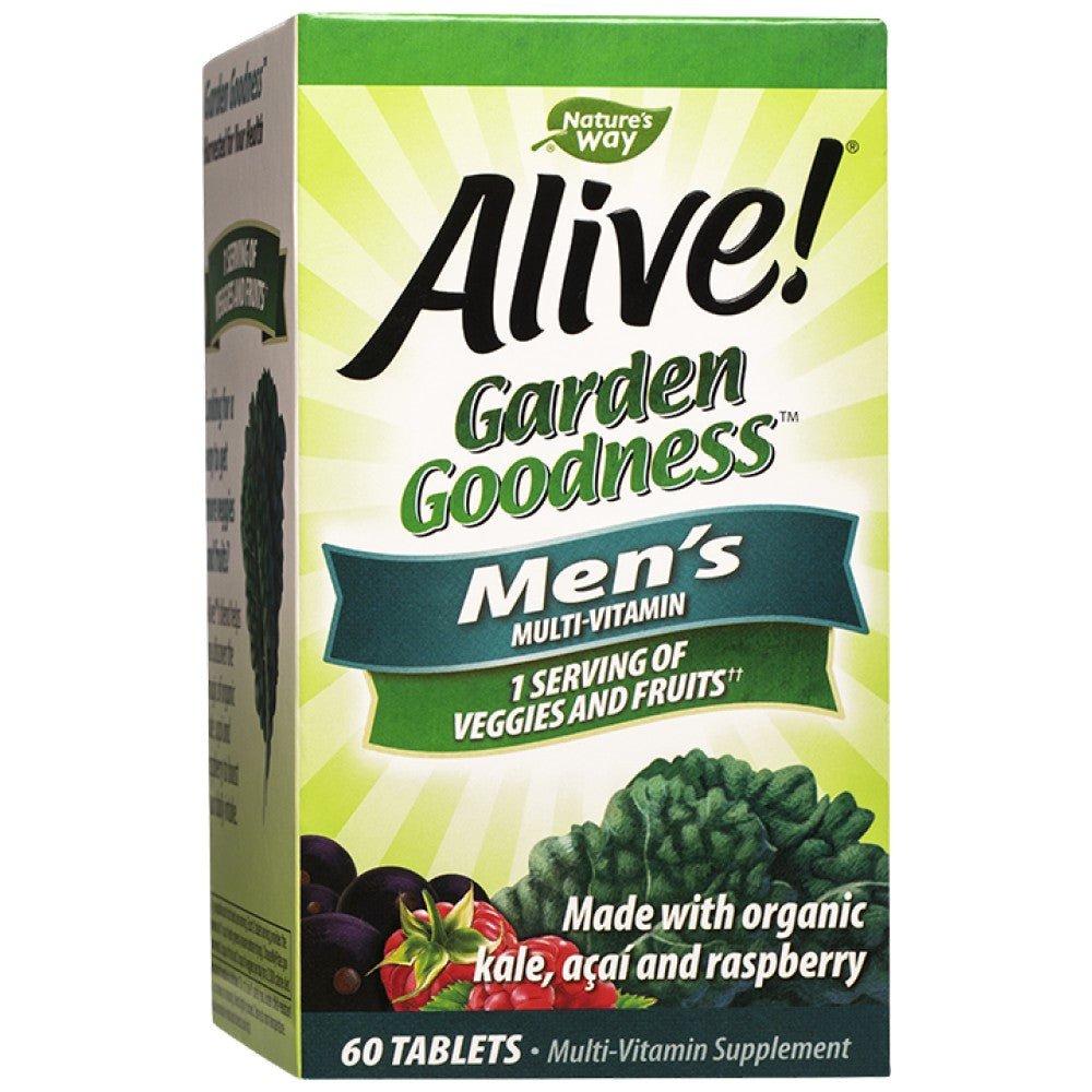 Nature's Way Alive! Garden Goodness Men's Multi - Мултивитамини за мъже от зеленчуци