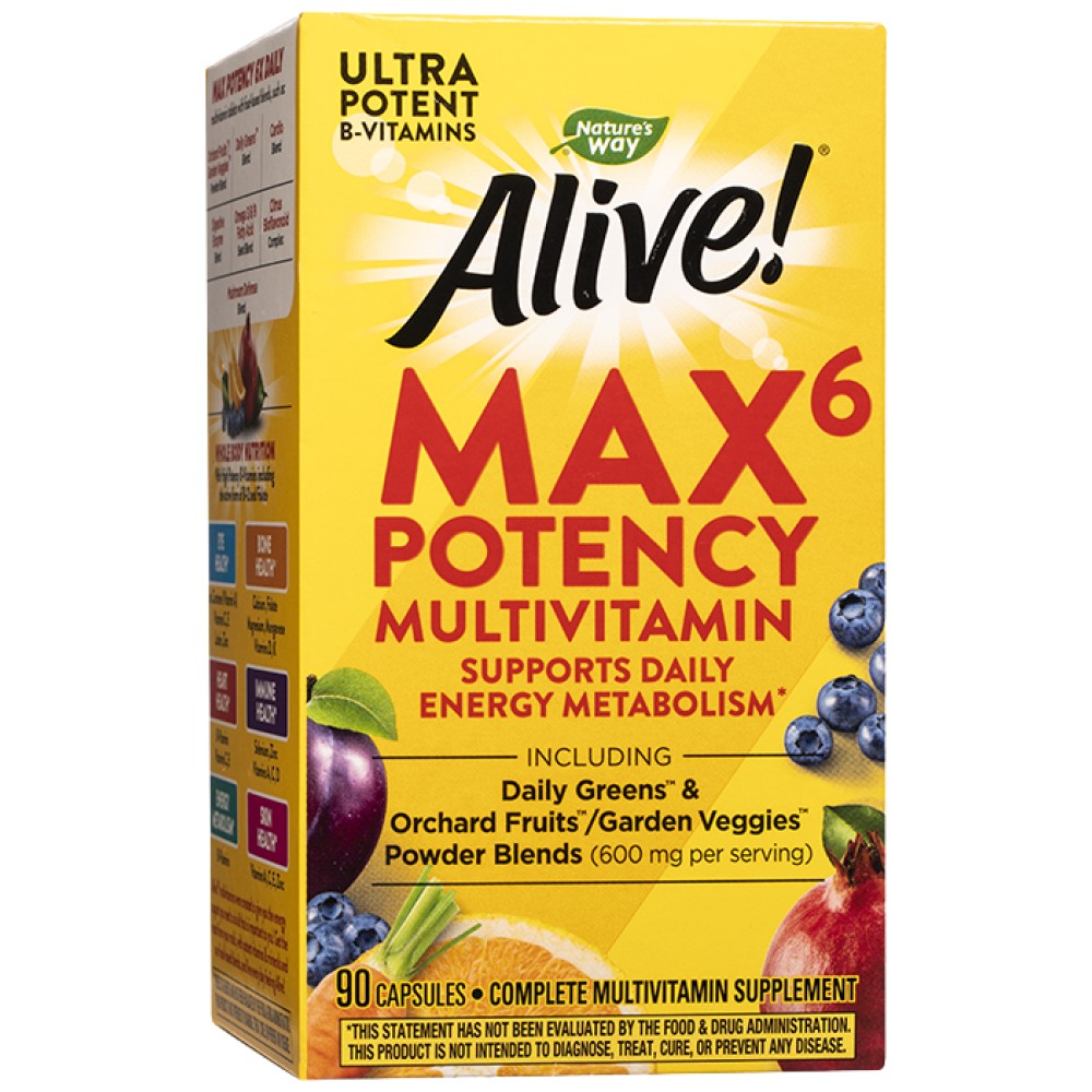 Nature's Way Alive! Max6 Daily Multi - Мултивитамини с растителни екстракти
