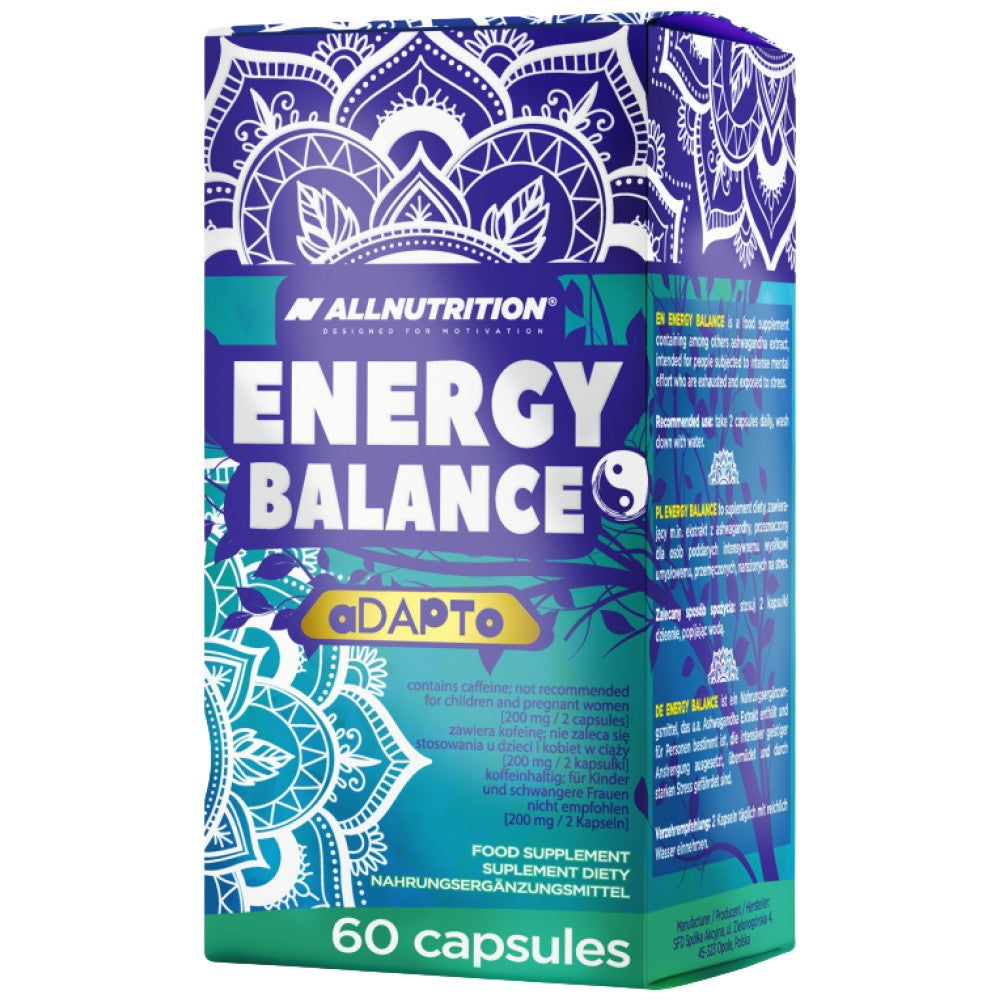 AllNutrition Energy Balance Natural Caffeine + Adaptogens - Билкова формула за енергия с адаптогени