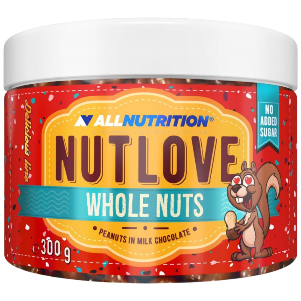 AllNutrition NutLove Whole Peanuts - Фъстъци в шоколад