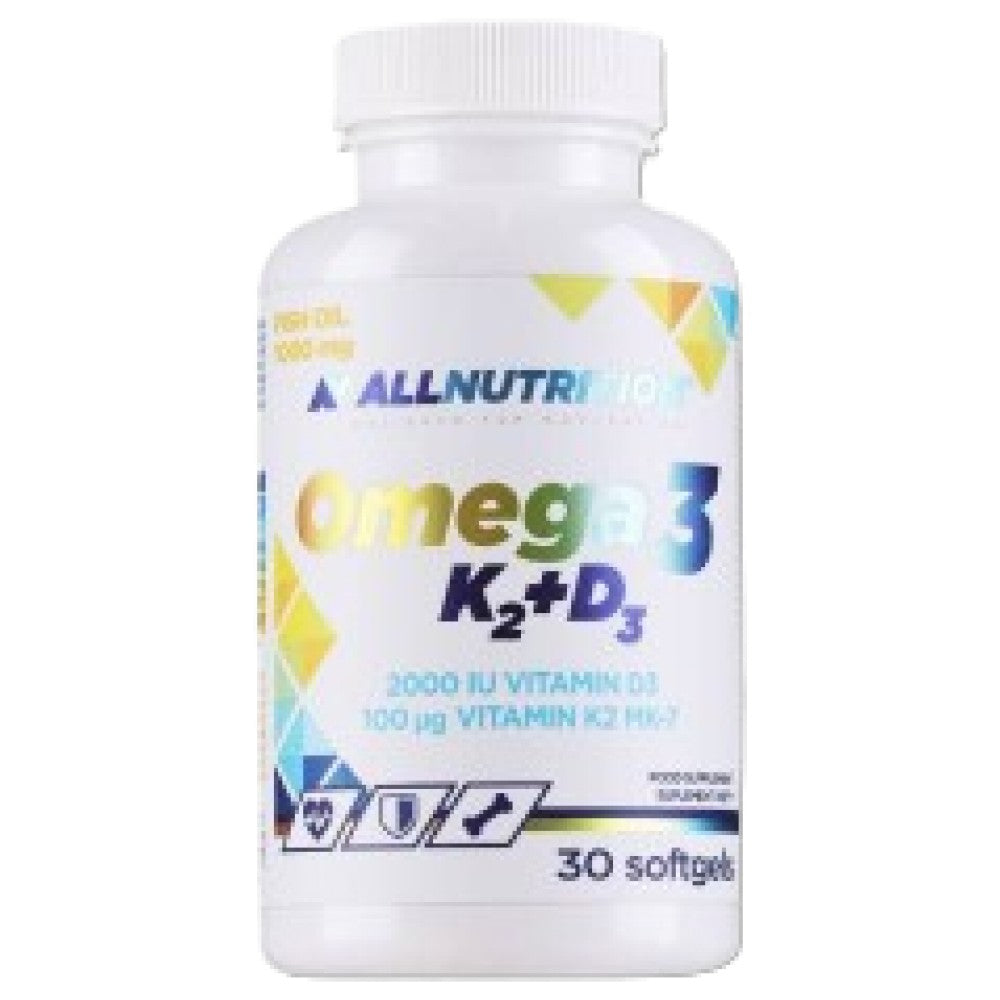 AllNutrition Omega 3 + K2 D3 - Омега 3 с Витамини К2 и Д3