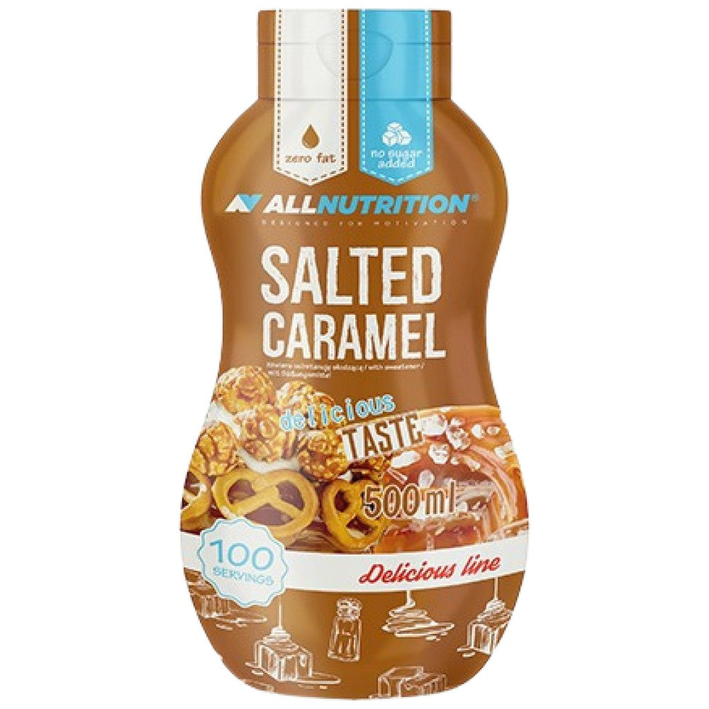 AllNutrition Syrup Zero Calorie Salted Caramel - Сироп солен карамел без калории