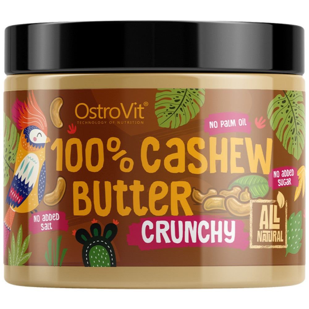 OstroVit 100% Cashew Butter Crunchy - Масло от кашу с парченца