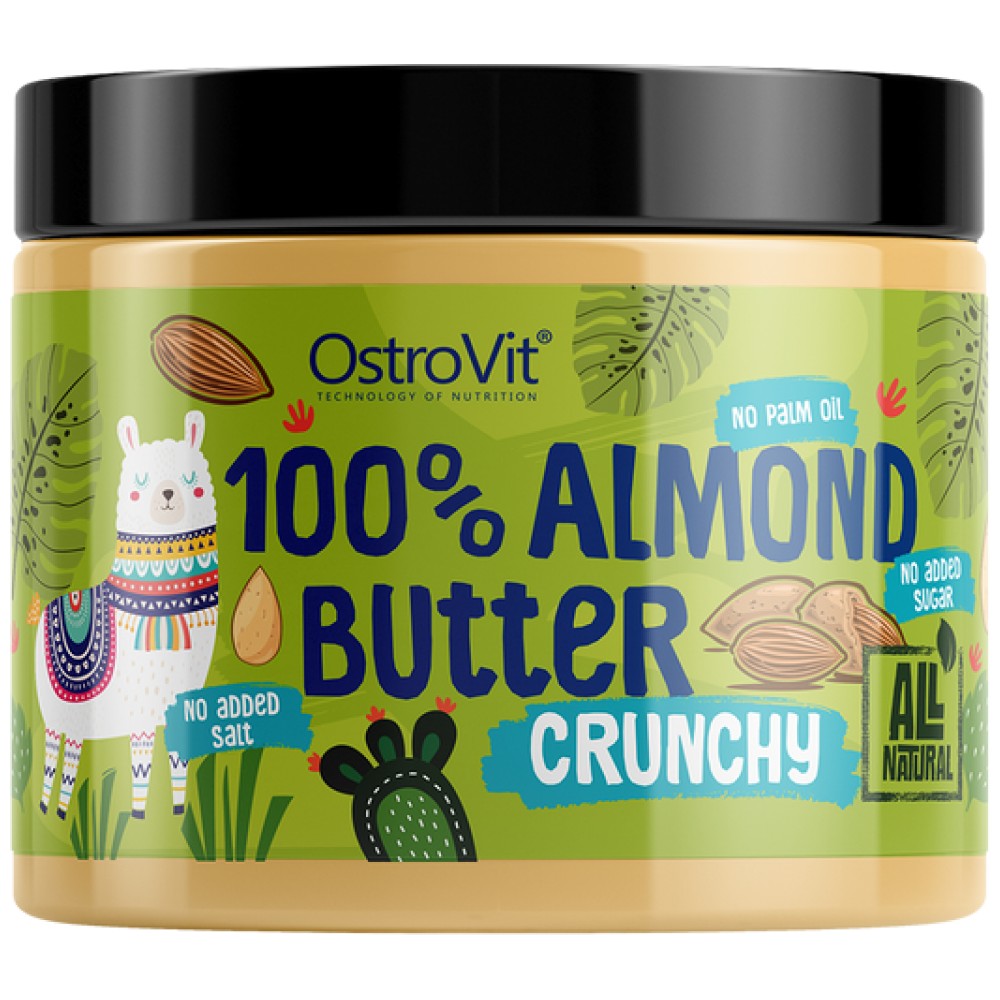 OstroVit 100% Almond Butter Crunchy - Бадемово масло с парченца