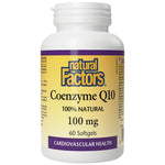Natural Factors Coenzyme Q10 100 mg - Коензим Q10 100 mg