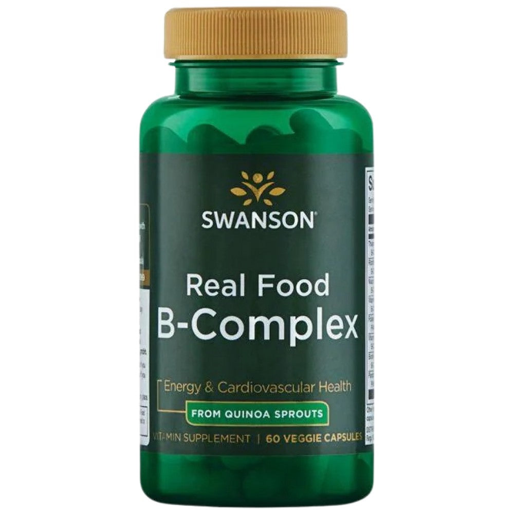 SWANSON Real Food B-Complex From Quinoa Sprouts - Витамин B комплекс от киноа