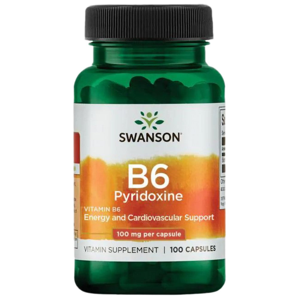SWANSON Vitamin B6 100 mg Pyridoxine - Витамин Б6 100 mg