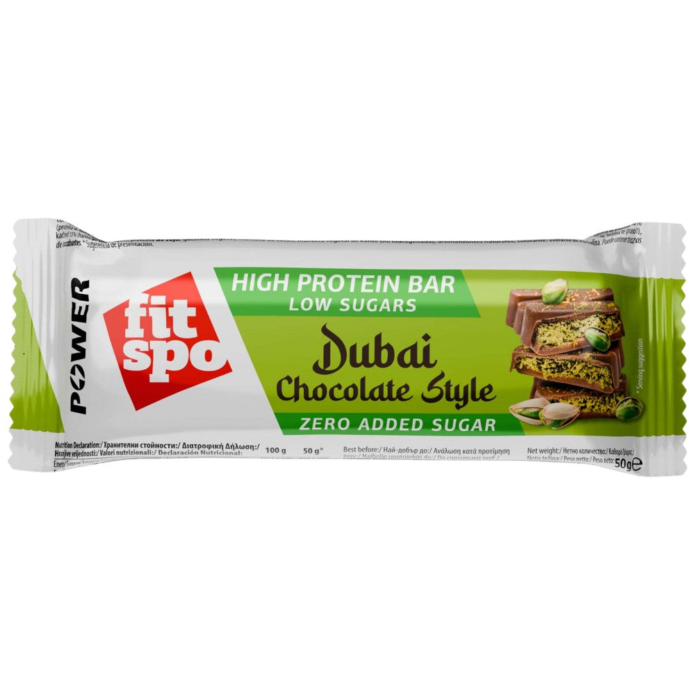 FIT SPO Power Bar Dubai Chocolate Style - Протеинов бар дубайски шоколад