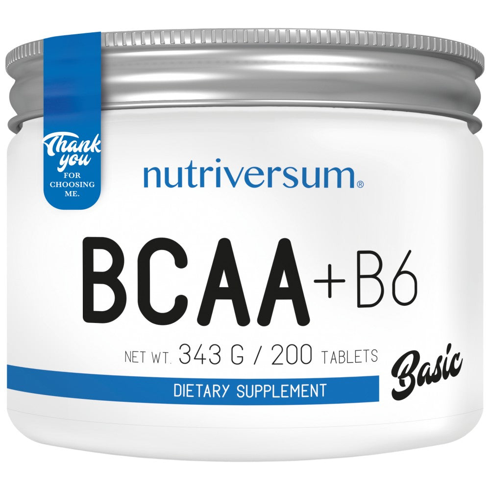 Nutriversum BCAA + B6 Tablets - BCAA с Витамин Б6 таблетки