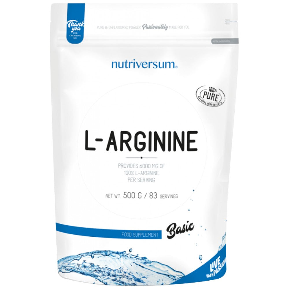 Nutriversum L-Arginine Powder 100% Pure - Чист L-Аргинин на прах