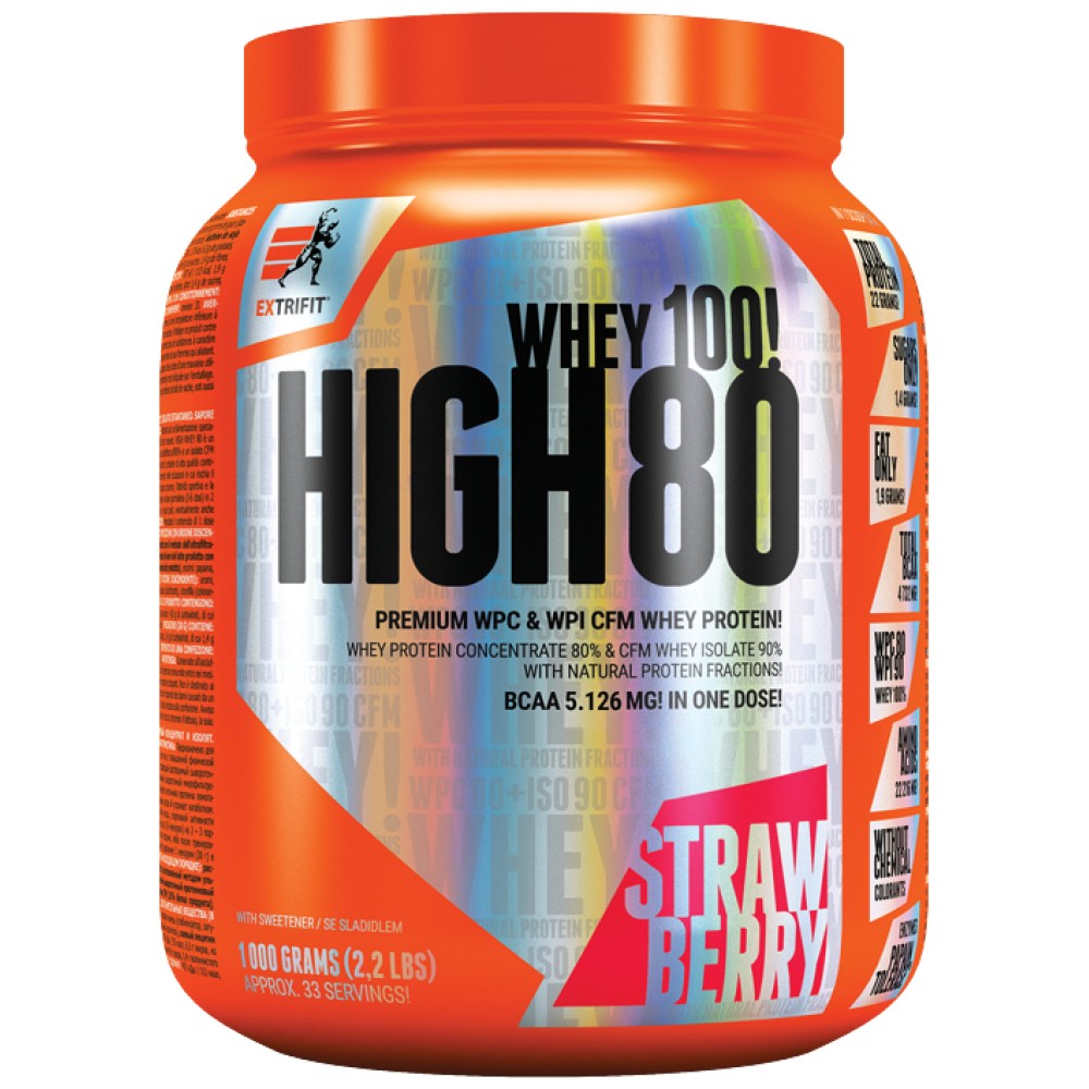 Extrifit Sports Nutrition High Whey 80 - Суроватъчен протеин концентрат 80%