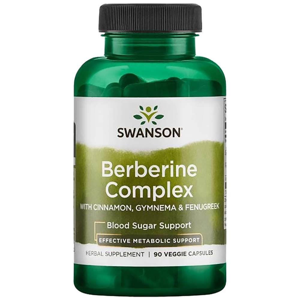 SWANSON Berberine Complex 600 mg - Берберин комплекс с канела и гимнема