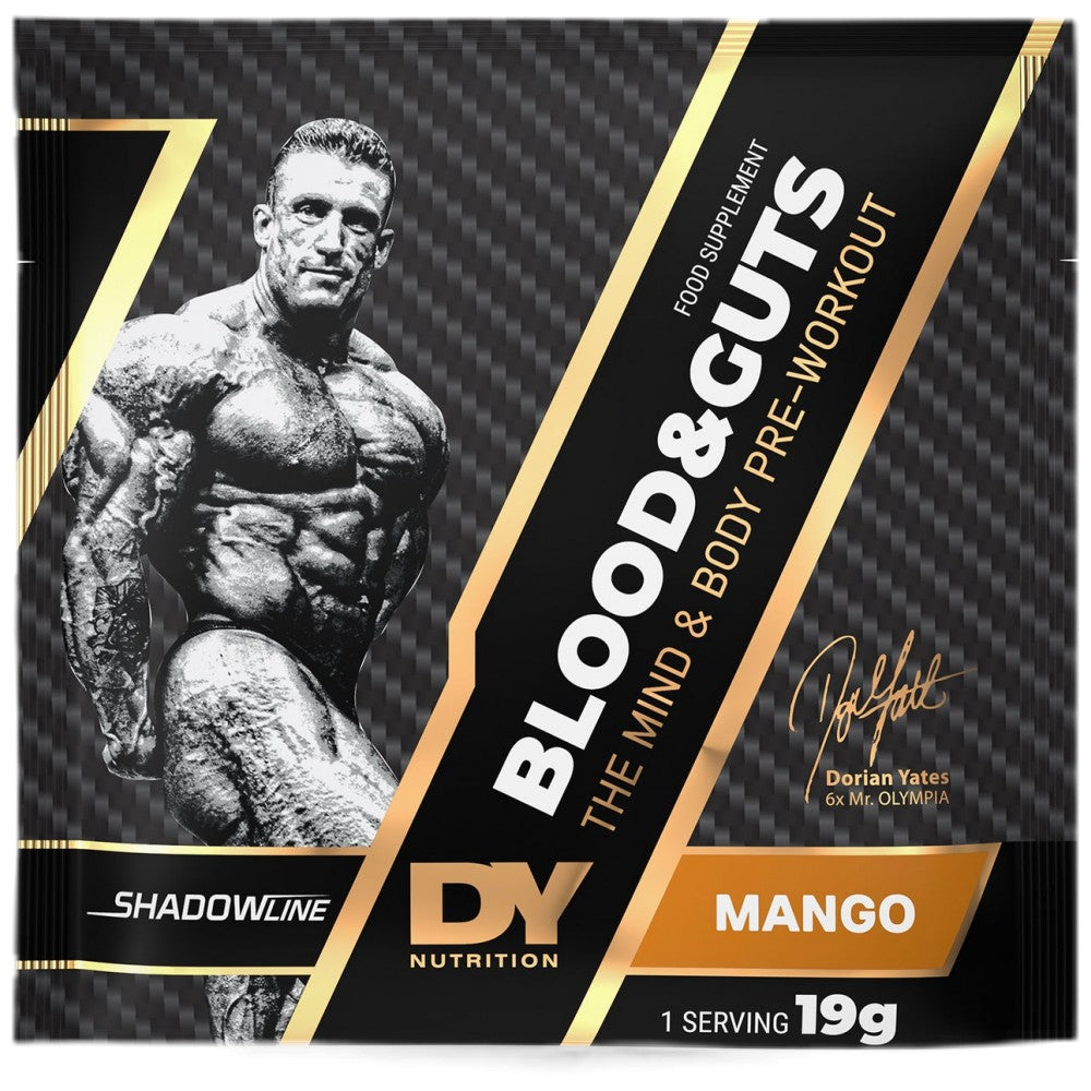 Dorian Yates Nutrition Blood And Guts Sachets New Age of Pre-Workout - Предтренировъчни пакетчета