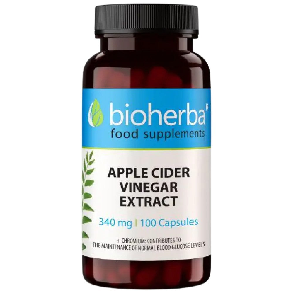 Bioherba Apple Cider Vinegar Extract 200 mg - Ябълков оцет екстракт 200 mg
