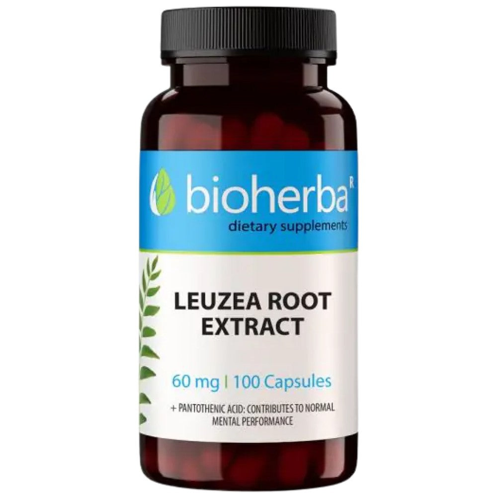 Bioherba Leuzea Root Extract 60 mg - Екстракт от левзея 60 mg