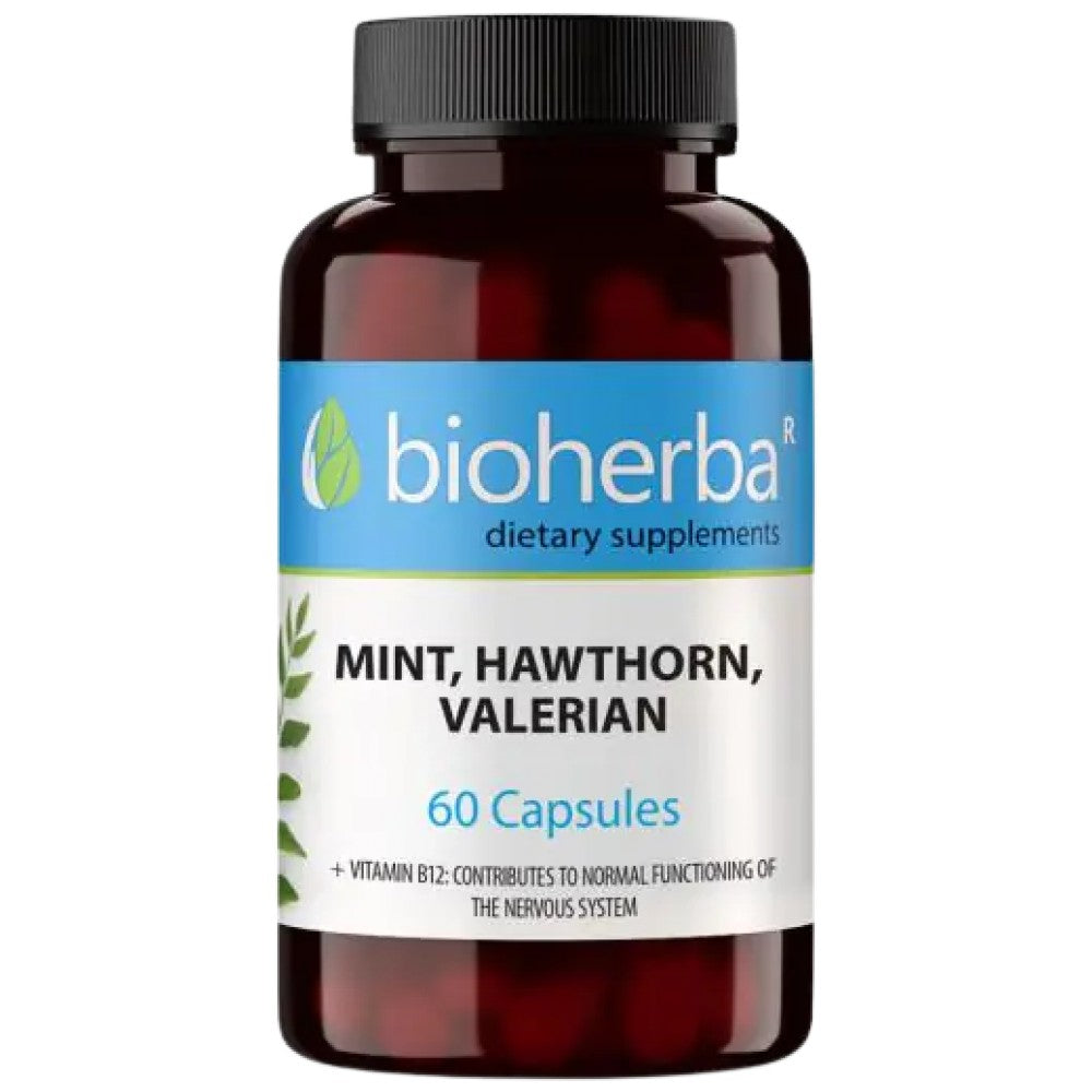 Bioherba Mint, Hawthorn and Valerian - Мента, глог и валериана за спокойствие